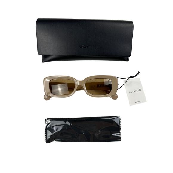 All Saints - Sonic Rectangular Shape Sunglasses in Taupe main image 5